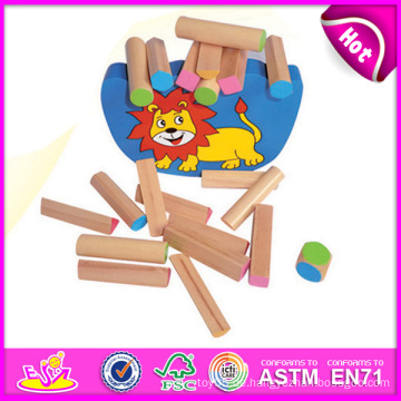 2014 neue Holzblock Balance Kid Spielzeug Set, lustige Balance Kid Spielzeug Spiel, pädagogisches Spielzeug Holz Balance Kid Spielzeug W11f036